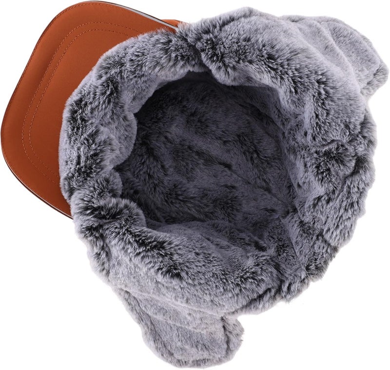 Connectyle Trapper Hat for Men Women Faux Fur Winter Hat with Ear Flaps Water-Resistant Hunting Hats Ushanka Skiing Cap - Image 3